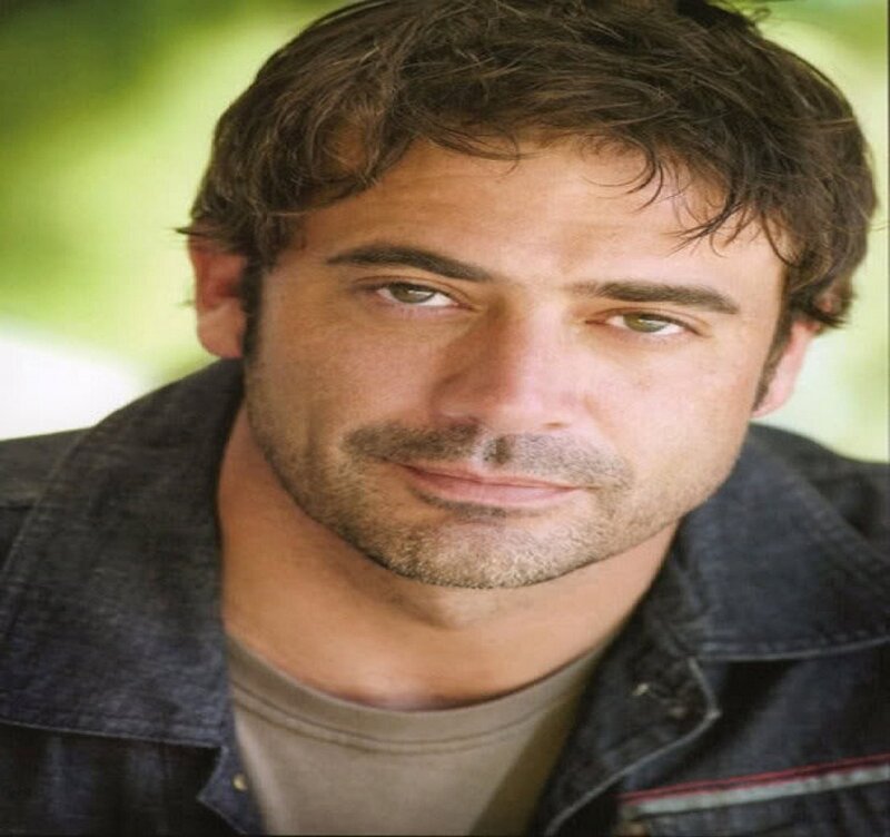 Man with Dark Hair — Brown, Neutral, Photograph, Denim Jacket