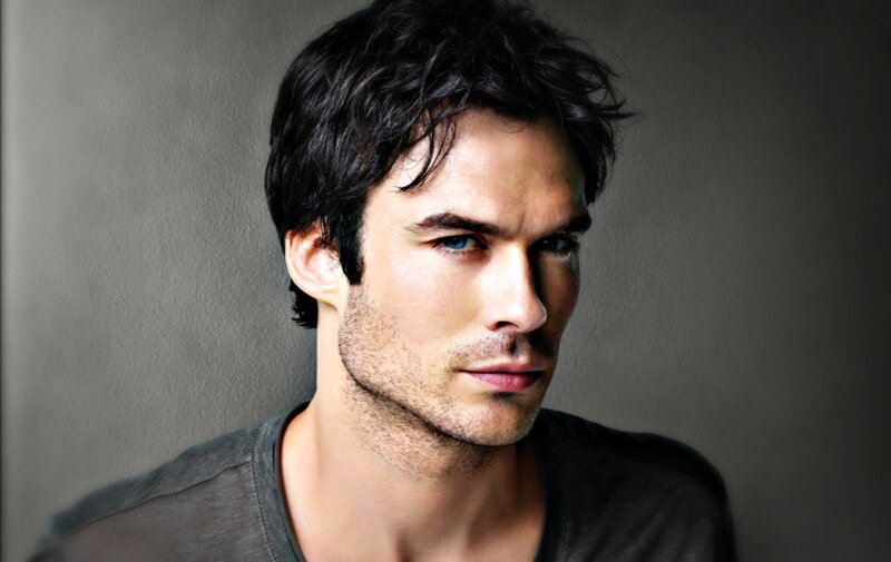 Man with Dark Hair — Gray, Serious, Photograph, Shirt