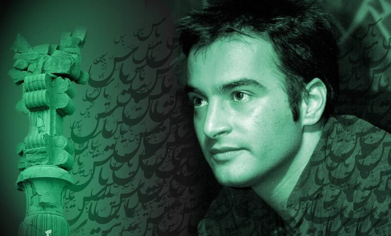 Man with Dark Hair — Green, Dramatic, Photograph