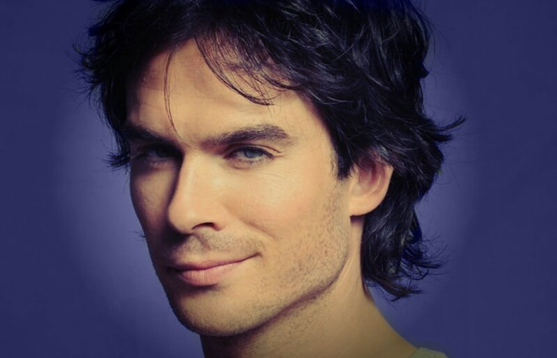 Man with Dark Hair — Purple, Calm