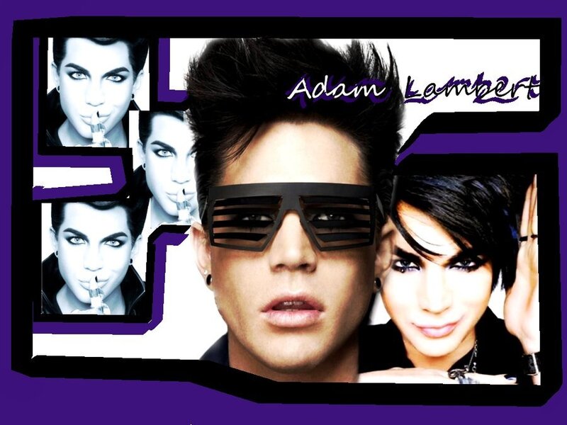 Man with Dark Hair — Purple, Dramatic, Photograph