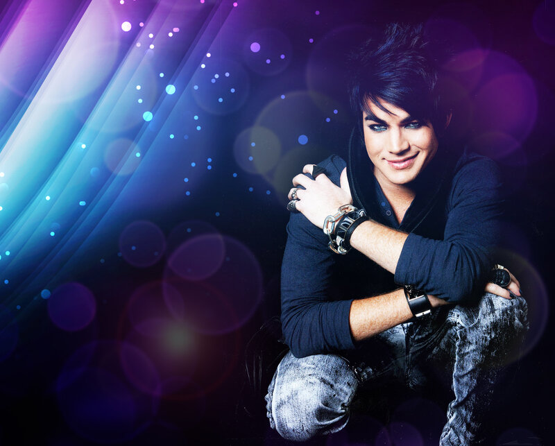 Man with Dark Hair — Purple, Dramatic