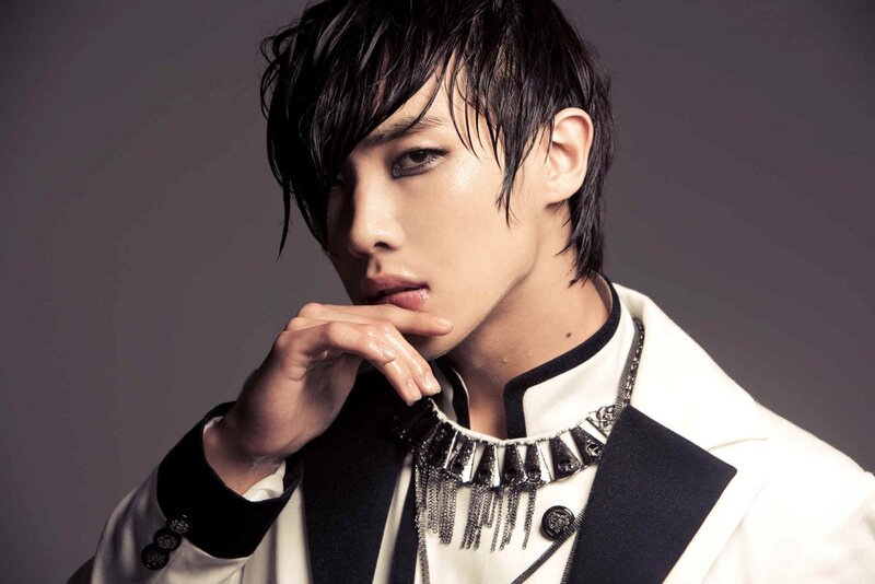 Man with Dark Hair — White, Dramatic, Photograph, Jacket