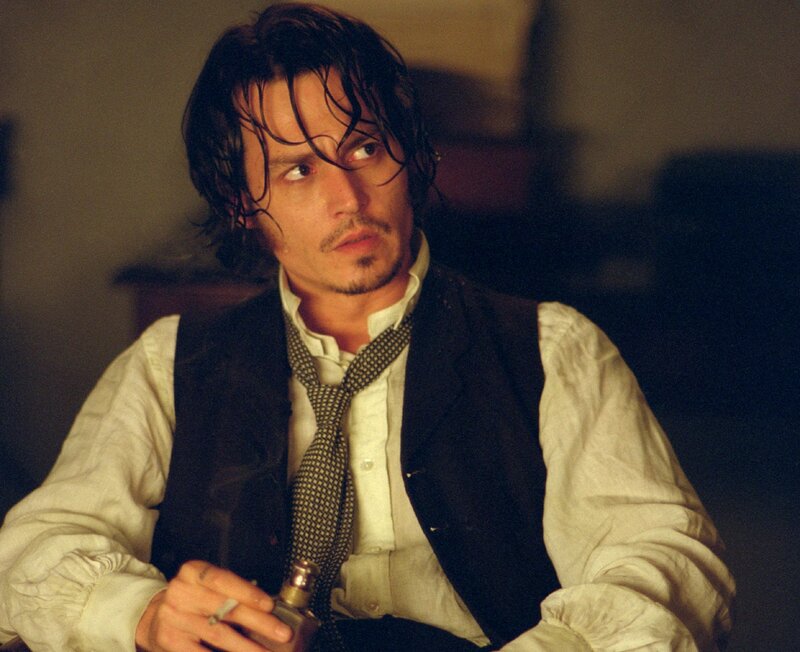 Man with Dark Hair — White, Dramatic, Photograph, Vest