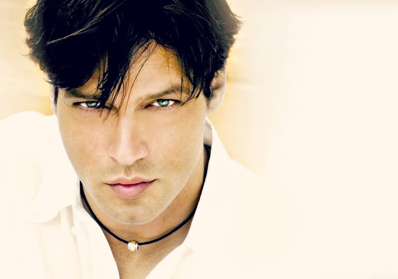Man with Dark Hair — White, Intense