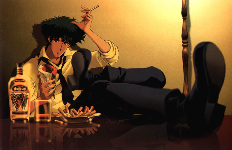 Man with Dark Hair — Yellow, Dramatic, Night