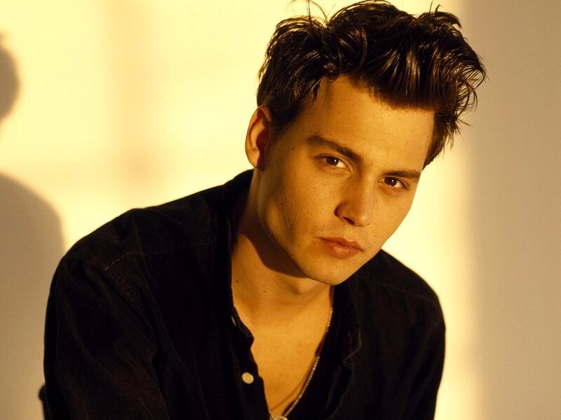 Man with Dark Hair — Yellow, Dramatic, Photograph