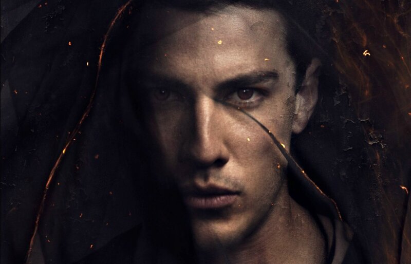 Man with Dark Hood — Black, Dramatic