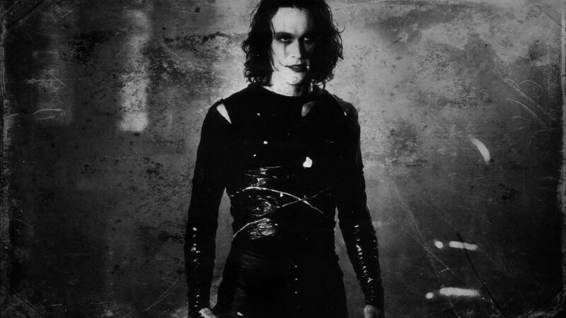 Man with Dark Makeup — Black, Dramatic, Photograph, Dark Clothing, Long Hair