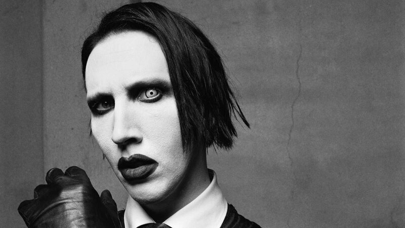 Man with Dark Makeup — Black, Dramatic, Photograph, Gloved Hand