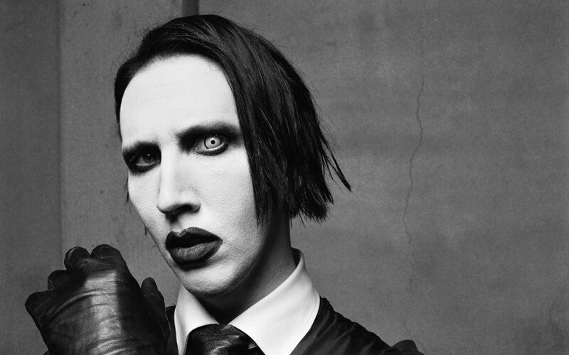Man with Dark Makeup — Black, Dramatic, Photograph, Gloves