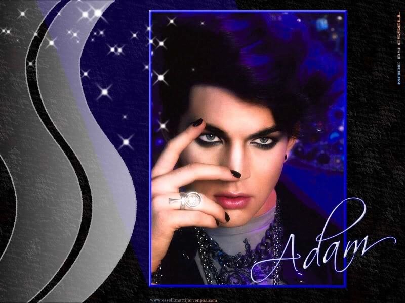 Man with Dark Makeup — Blue, Dramatic