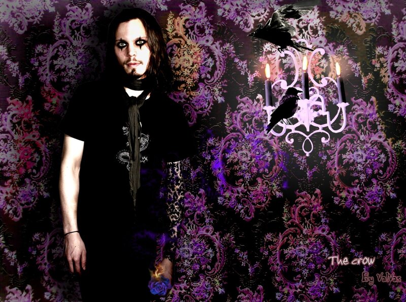 Man with Dark Makeup — Purple, Gothic