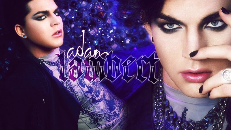 Man with Dark Makeup — Purple