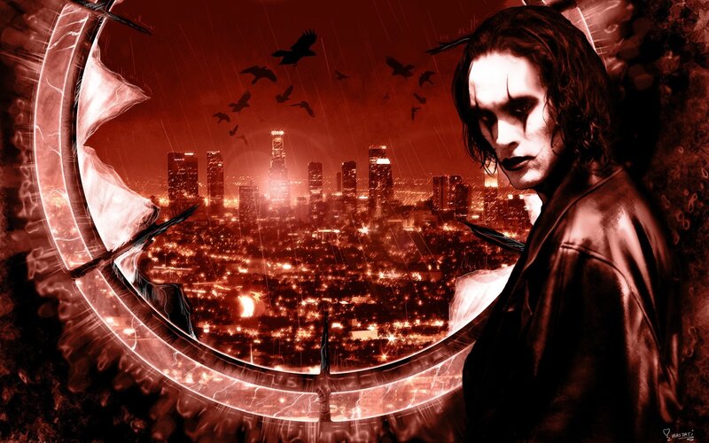 Man with Dark Makeup — Red, Dramatic, Ominous