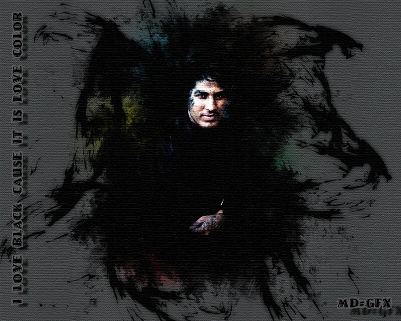 man with dark wings