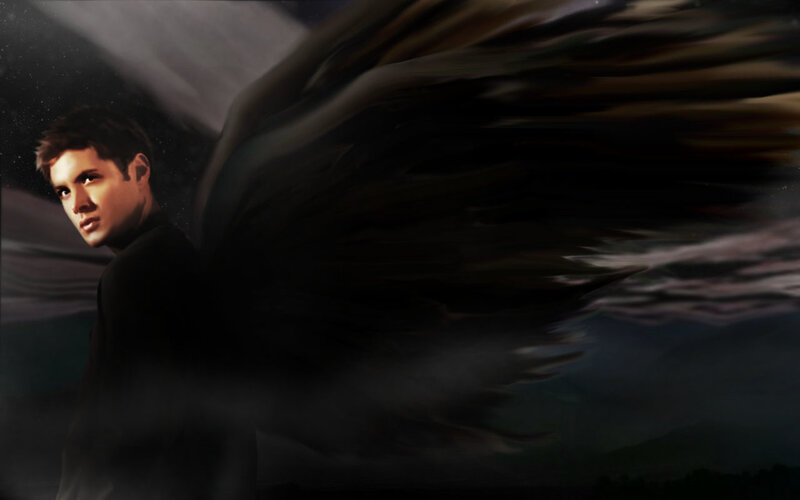 man with dark wings