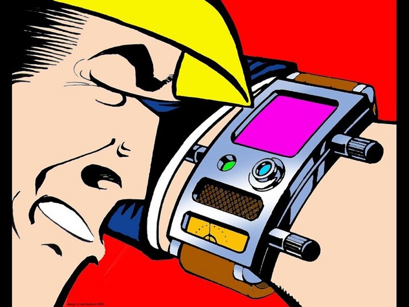 Man with Device on Wrist