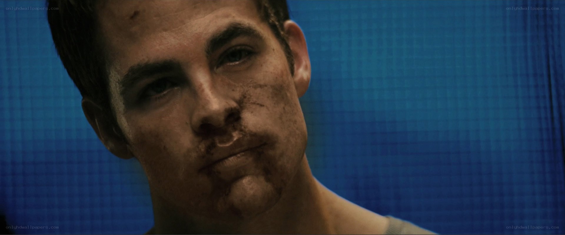 man with dirt on face