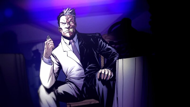 Man with Disfigured Face — Purple