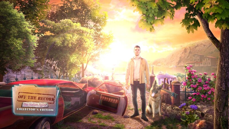 Man with Dog in Garden