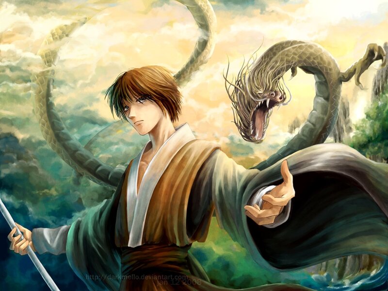 Man with Dragon — Green