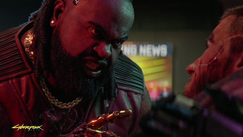 Man with Dreadlocks and Cybernetic Hand