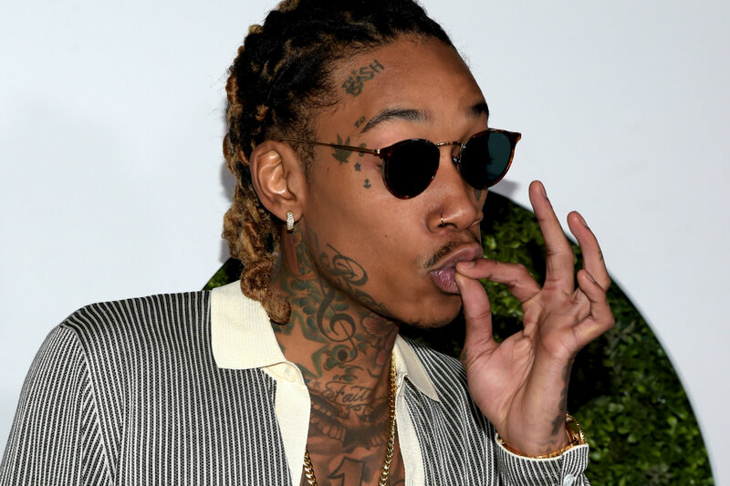 Man with Dreadlocks and Tattoos — Black