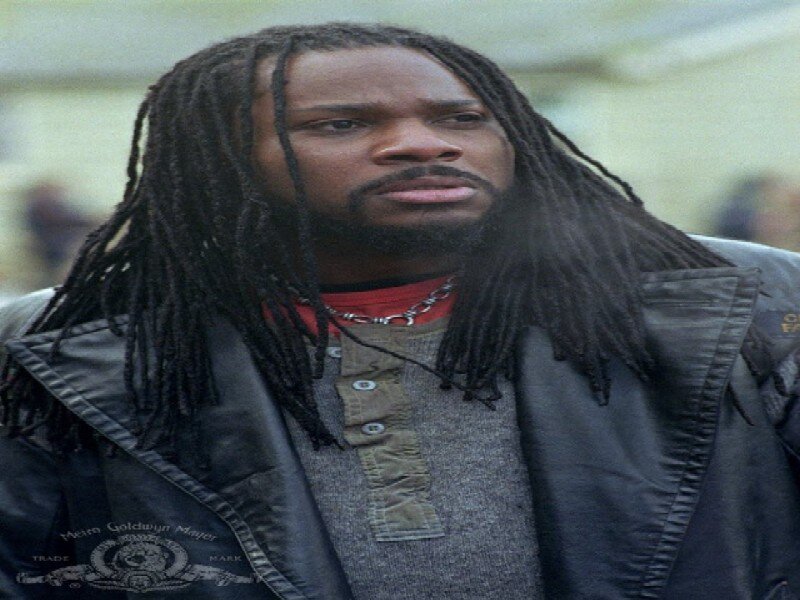 Man with Dreadlocks — Black, Serious