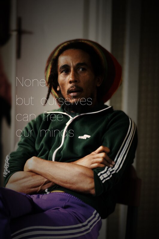 Man with Dreadlocks — Green, Contemplative, Photograph, Hat