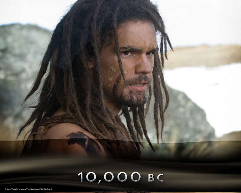 Man with dreadlocks in 10,000 BC