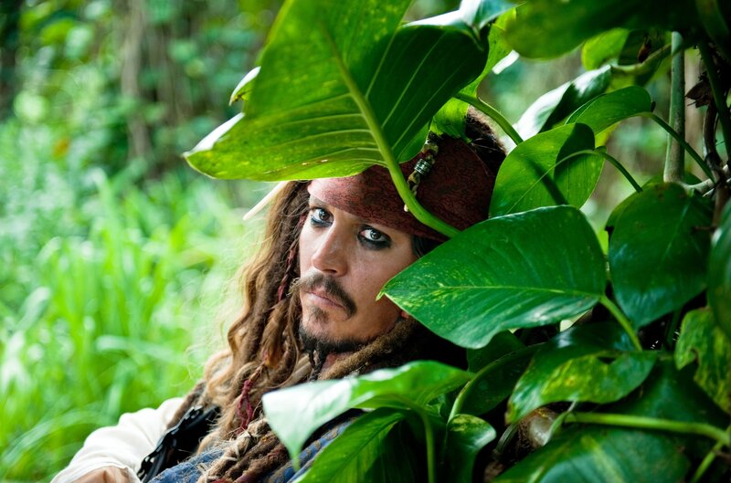 Man with Dreadlocks in Jungle — Green