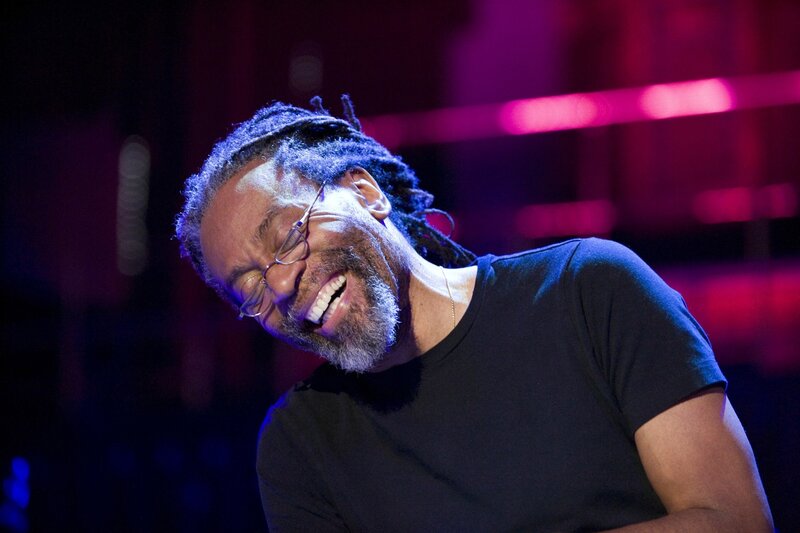 Man with Dreadlocks Laughing