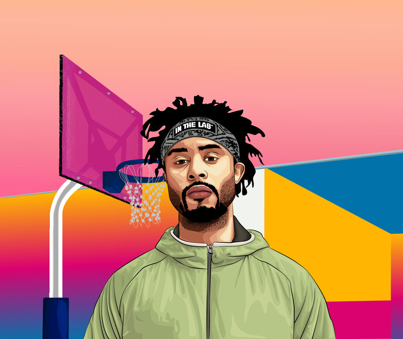 Man with Dreadlocks — Pink