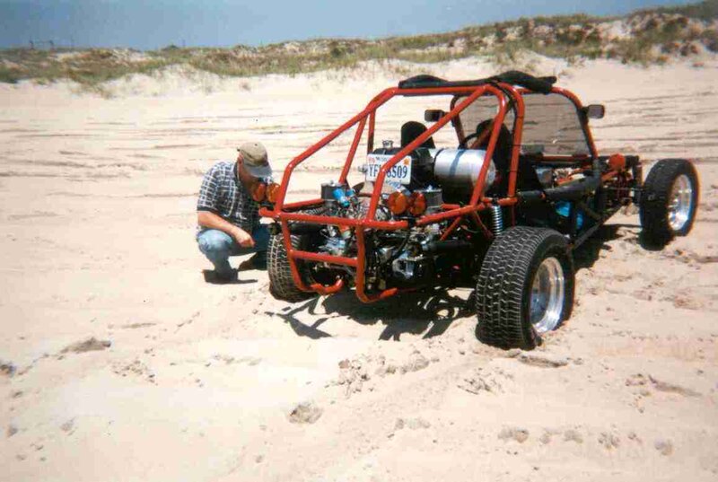 Man with Dune Buggy