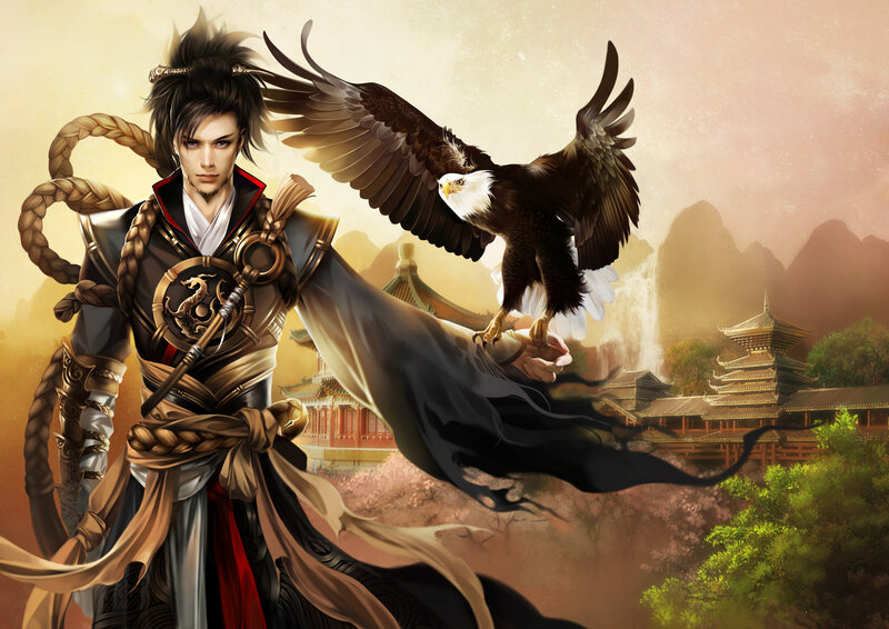Man with Eagle on Arm — Brown