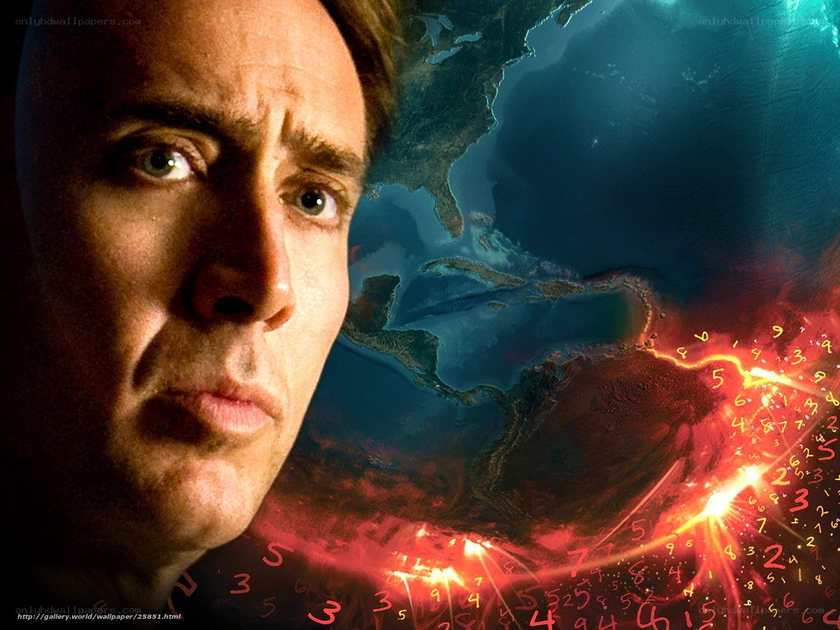 Man with Earth and numbers