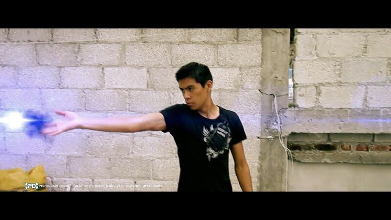 Man with Energy Blast — Black