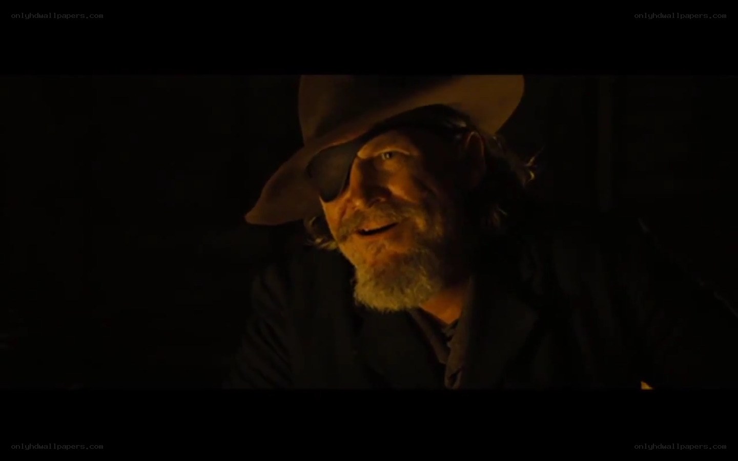 man with eye patch and hat