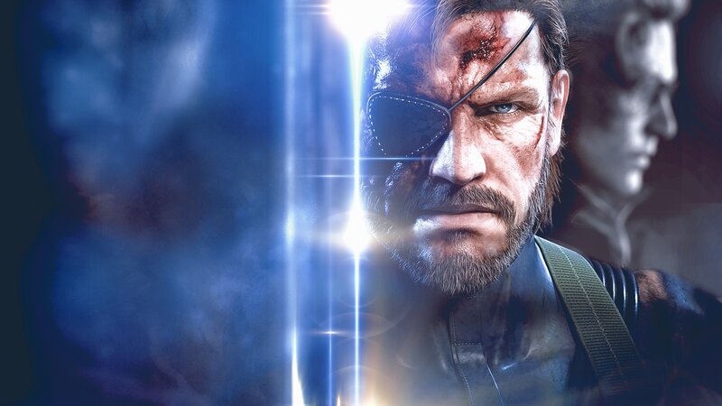 Man with Eyepatch and Beard — Blue