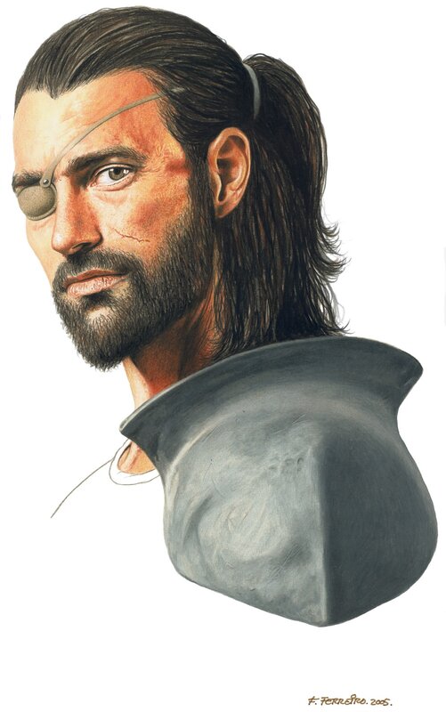 man with eyepatch and beard