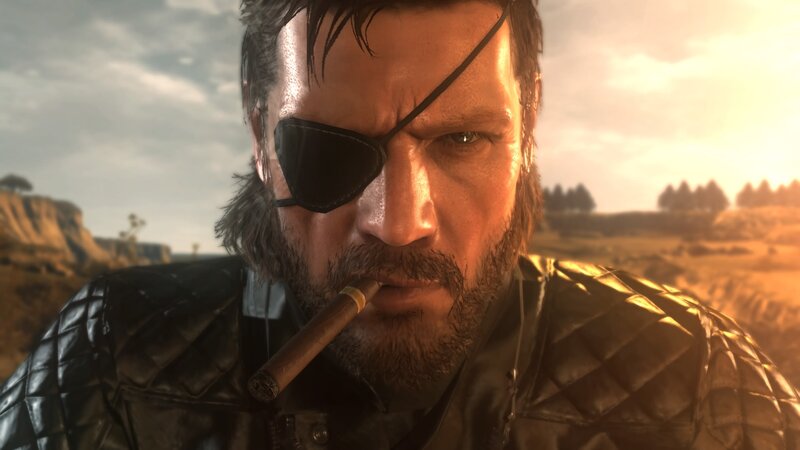 Man with Eyepatch and Cigar — Brown