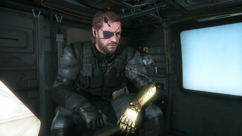 Man with Eyepatch and Prosthetic Arm