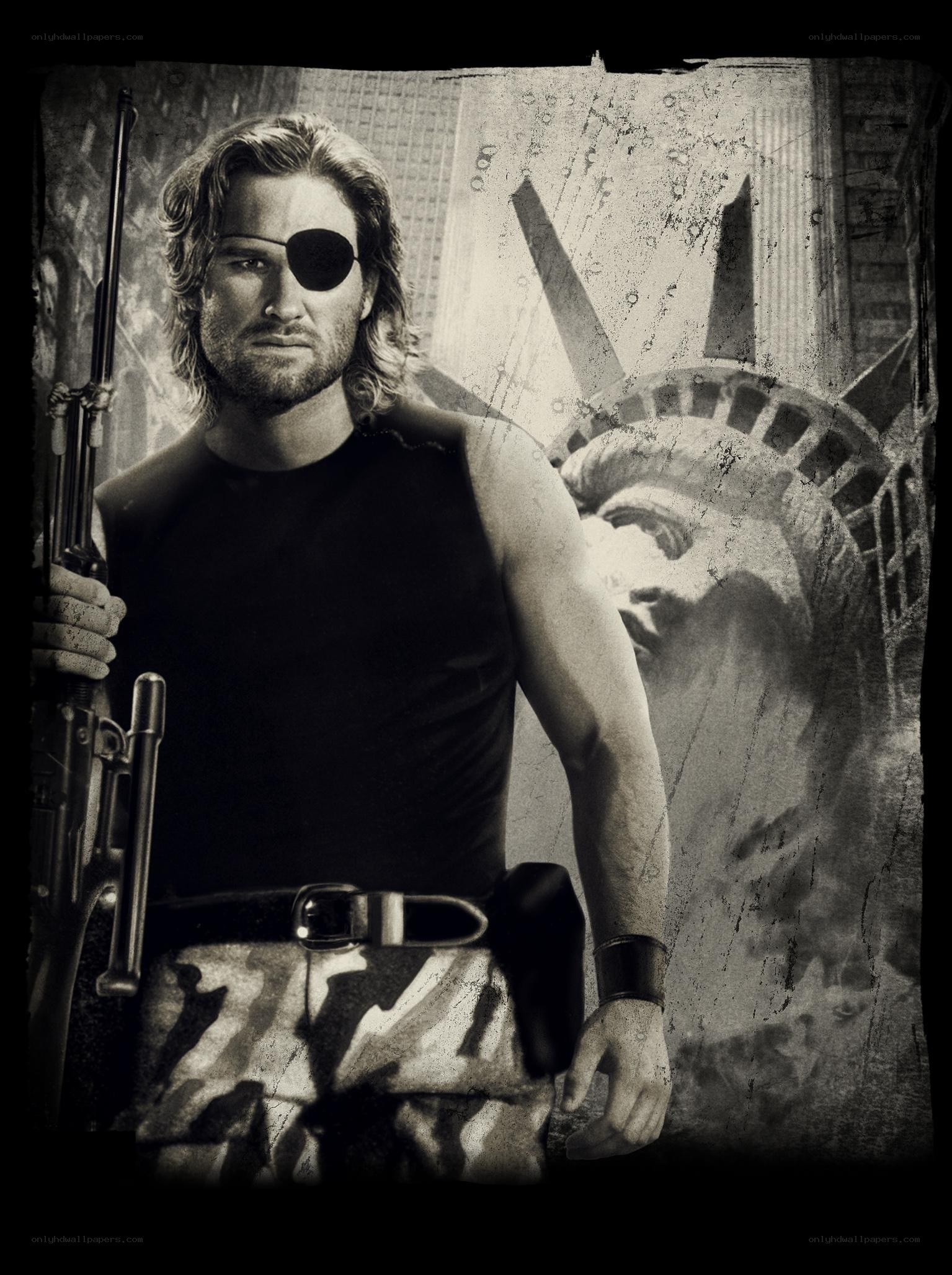 man with eyepatch and rifle