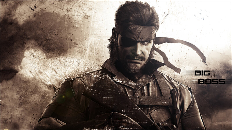 Man with Eyepatch — Brown, Dramatic, Digital Art, Military Jacket