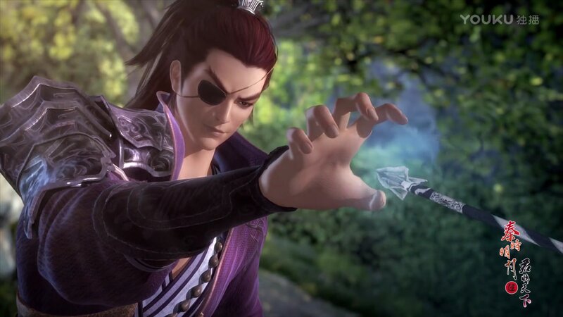 Man with Eyepatch Holding Arrow
