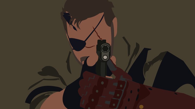 Man with Eyepatch Holding Gun