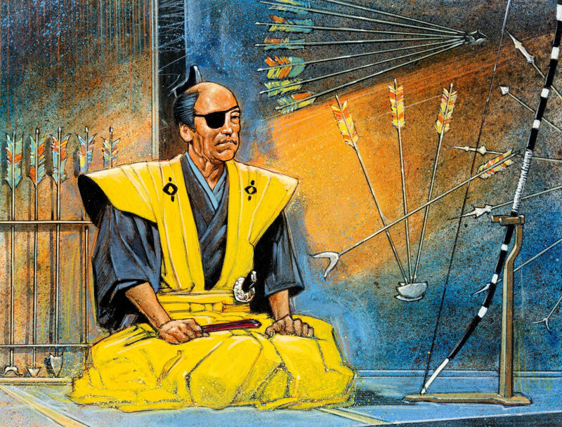Man with Eyepatch Sitting