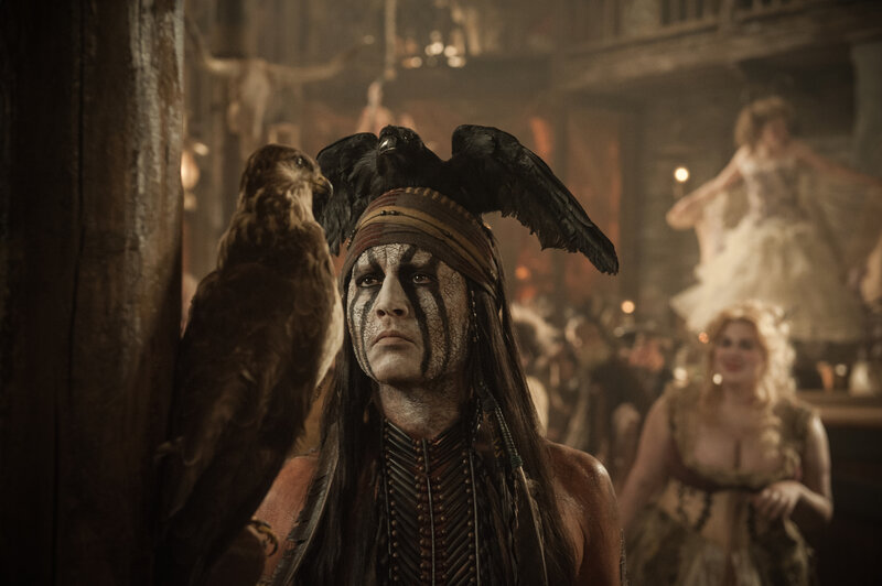 Man with Face Paint and Birds