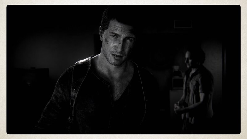 Man with Face Paint — Black, Dramatic, Night